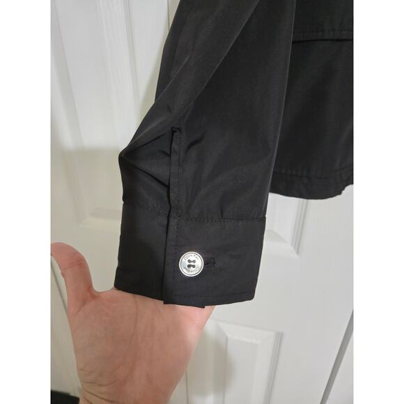 Calvin klein small women's black button up summer jacket - Picture 2 of 9